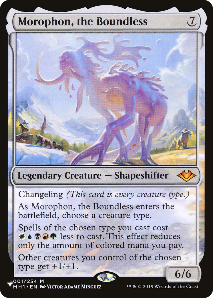 Morophon, the Boundless (LIST-MH1-1) [Mystery Booster] The List MTG Single Wizards of the Coast