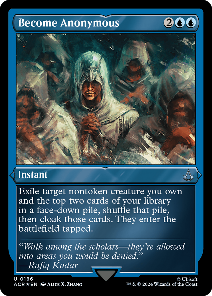 Become Anonymous (ACR-186) [Assassin's Creed] Etched Foil MTG Single Wizards of the Coast