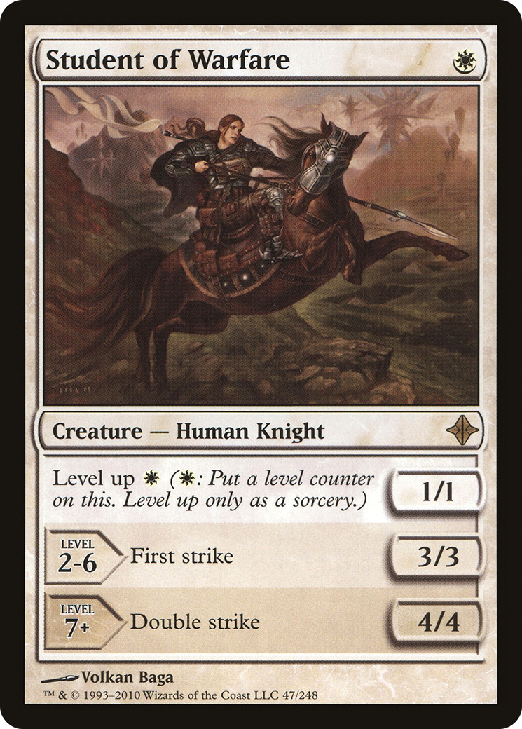 Student of Warfare (ROE-047) [Rise of the Eldrazi] Foil MTG Single Wizards of the Coast