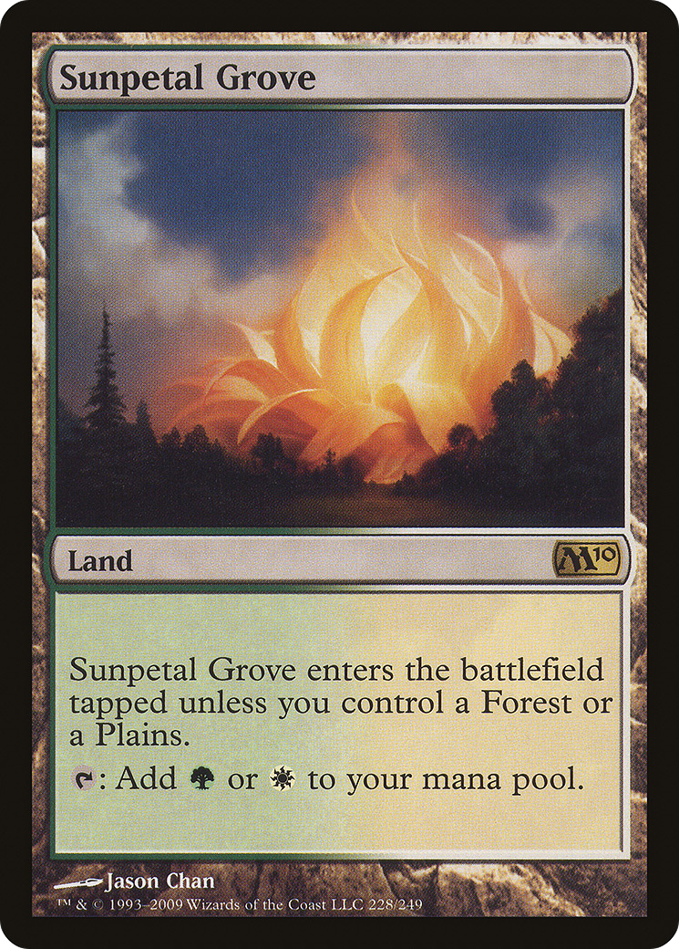 Sunpetal Grove (M10-228) [Magic 2010] Foil MTG Single Wizards of the Coast