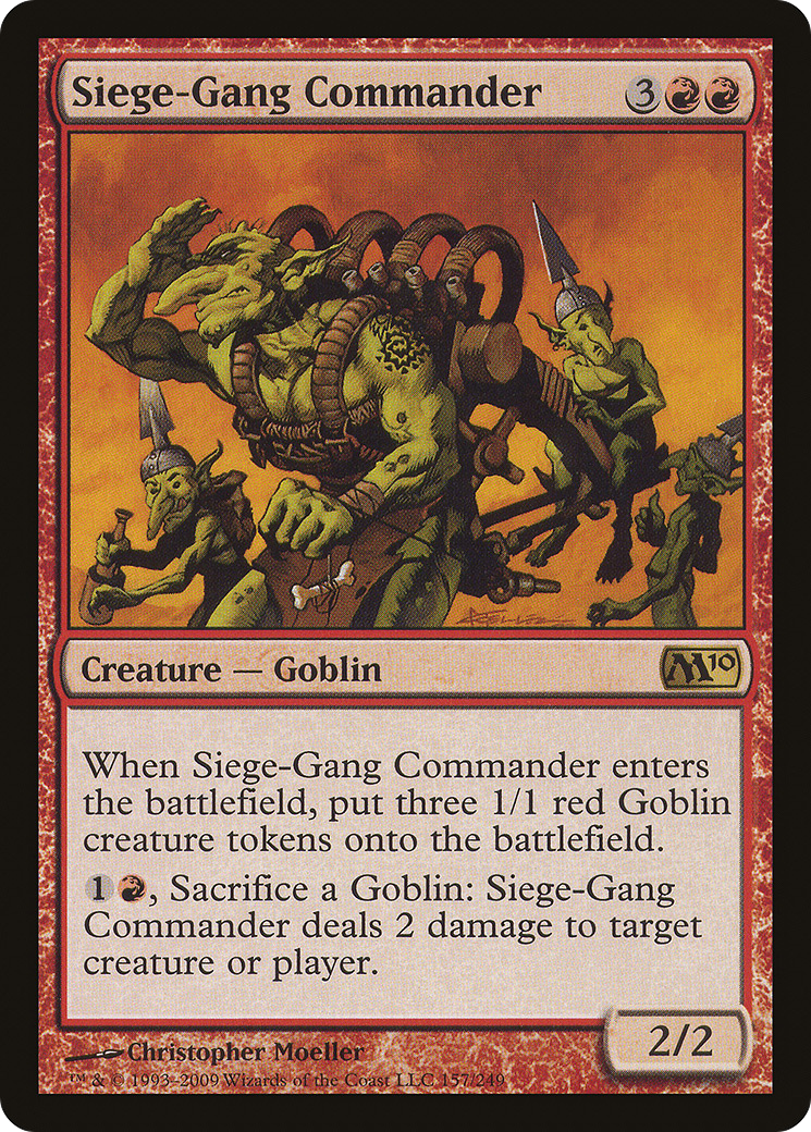 Siege-Gang Commander (M10-157) [Magic 2010] MTG Single Wizards of the Coast