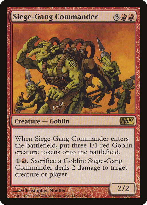 Siege-Gang Commander (M10-157) [Magic 2010] Foil MTG Single Wizards of the Coast