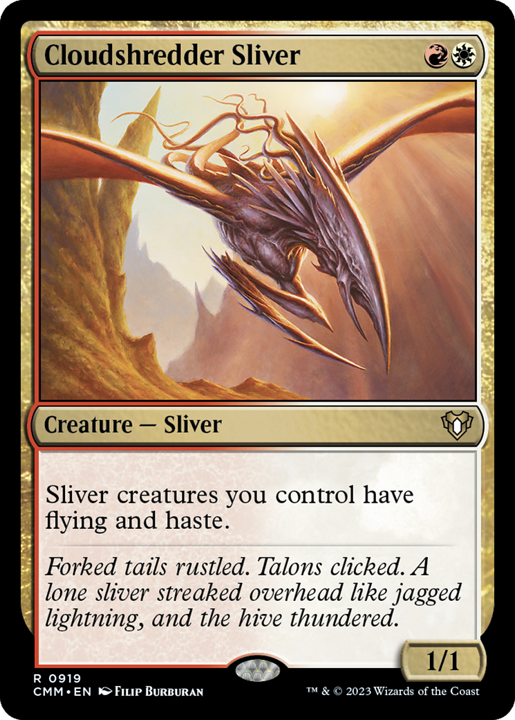 Cloudshredder Sliver (CMM-919) [Commander Masters] MTG Single Wizards of the Coast
