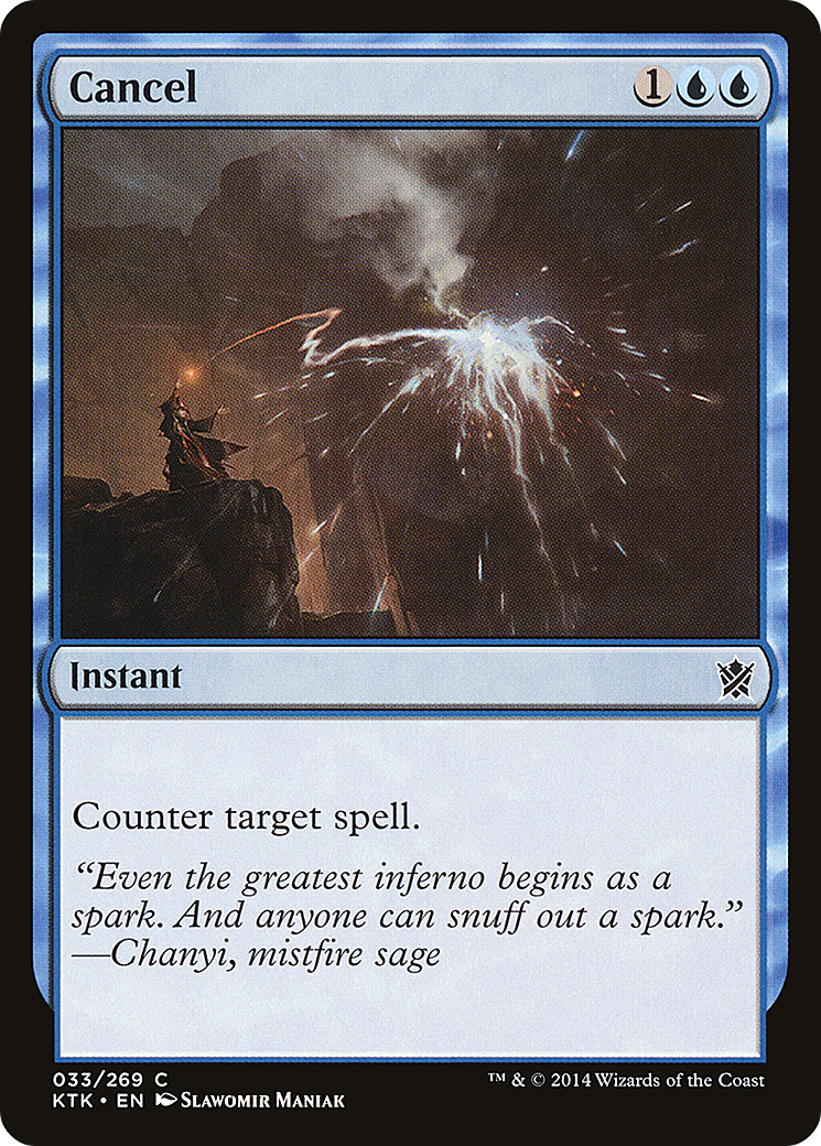 Cancel (KTK-033) [Khans of Tarkir] Foil MTG Single Wizards of the Coast