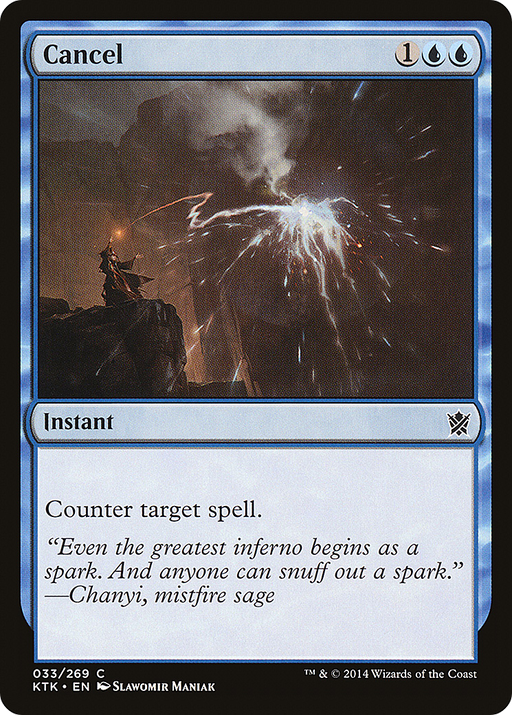 Cancel (KTK-033) [Khans of Tarkir] MTG Single Wizards of the Coast