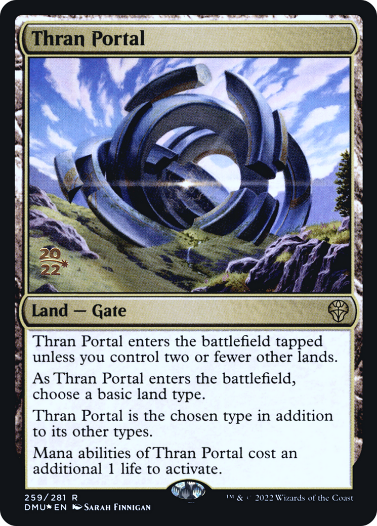 Thran Portal (PRE-259) [Dominaria United Promos] Foil MTG Single Wizards of the Coast