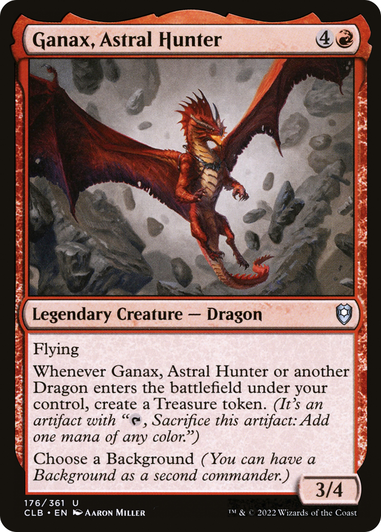 Ganax, Astral Hunter (CLB-176) [Commander Legends: Battle for Baldur's Gate] MTG Single Wizards of the Coast
