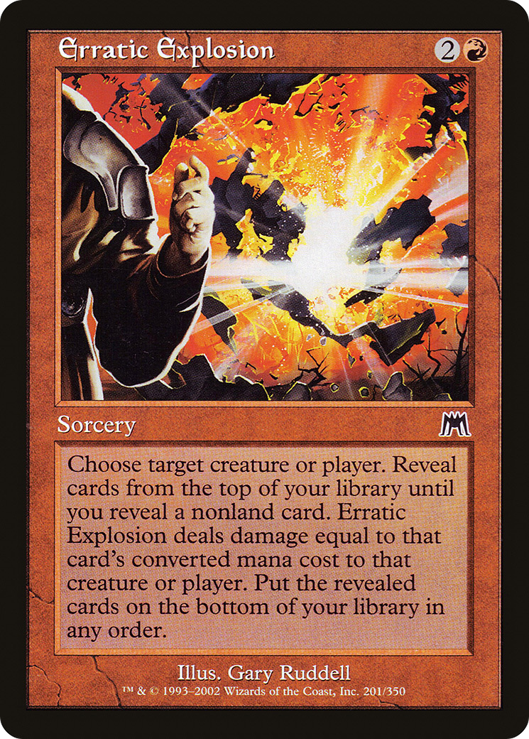 Erratic Explosion (ONS-201) [Onslaught] MTG Single Wizards of the Coast