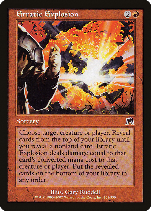 Erratic Explosion (ONS-201) [Onslaught] MTG Single Wizards of the Coast