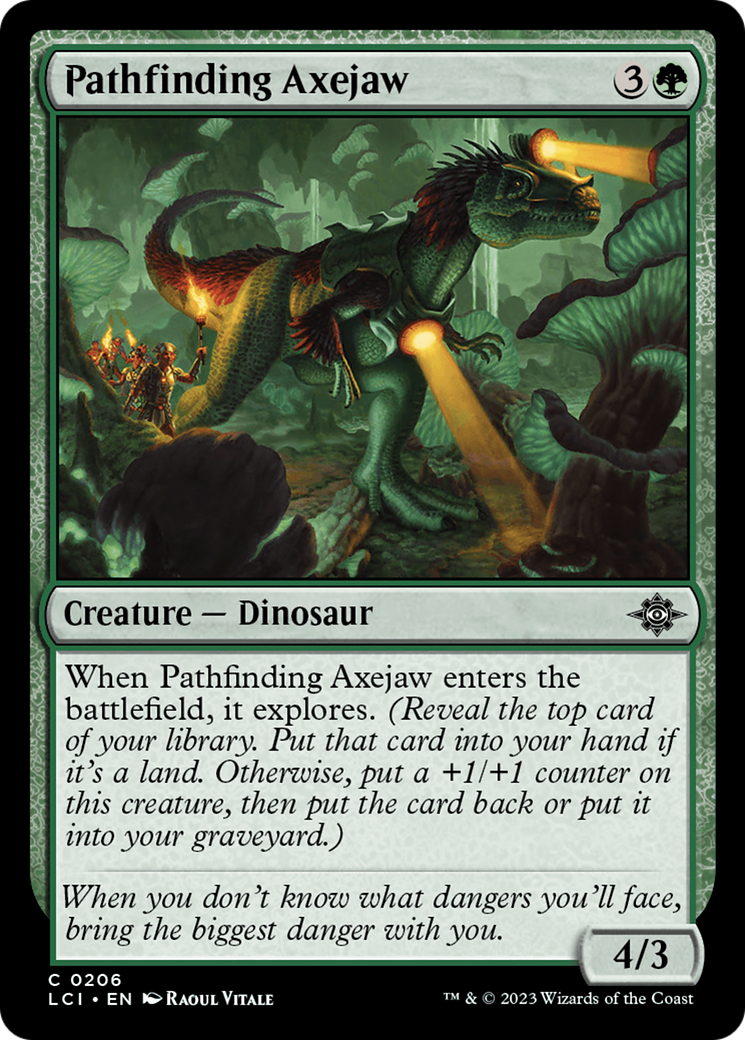 Pathfinding Axejaw (LCI-206) [The Lost Caverns of Ixalan] MTG Single Wizards of the Coast