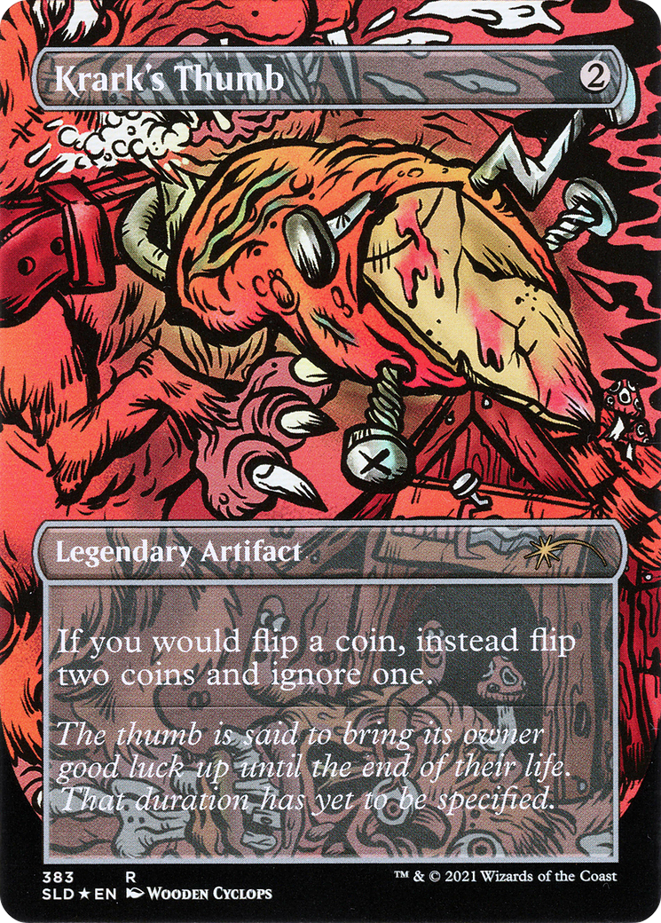 Krark's Thumb (SLD-383) [Secret Lair] Drop (Borderless) Foil MTG Single Wizards of the Coast