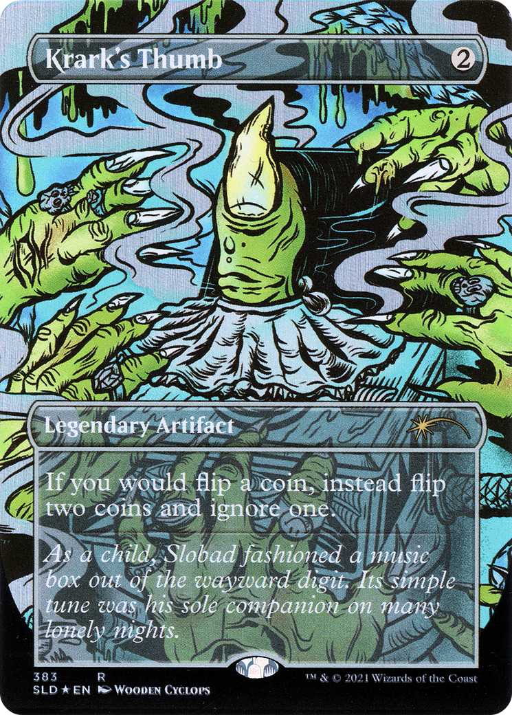 Krark's Thumb (SLD-383) [Secret Lair] Drop (Borderless) Foil MTG Single Wizards of the Coast