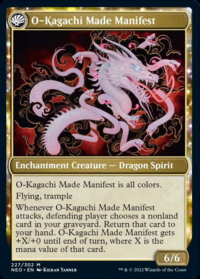 The Kami War // O-Kagachi Made Manifest [Kamigawa: Neon Dynasty] MTG Single Magic: The Gathering   