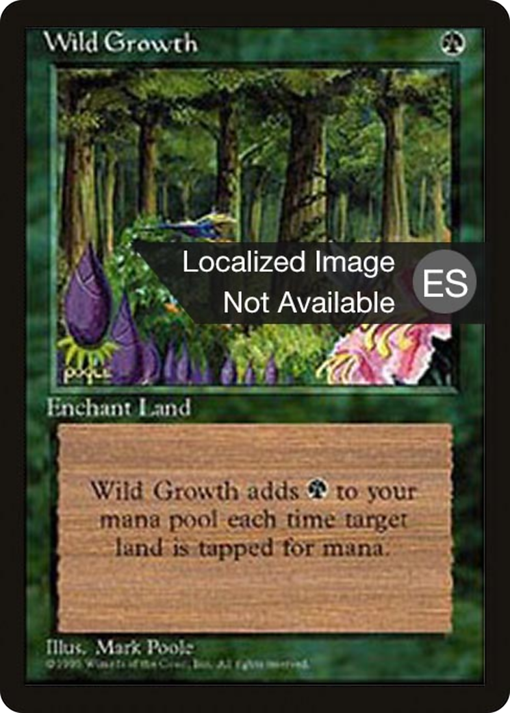 Wild Growth (4BB-289) [Fourth Edition Foreign Black Border] MTG Single Wizards of the Coast