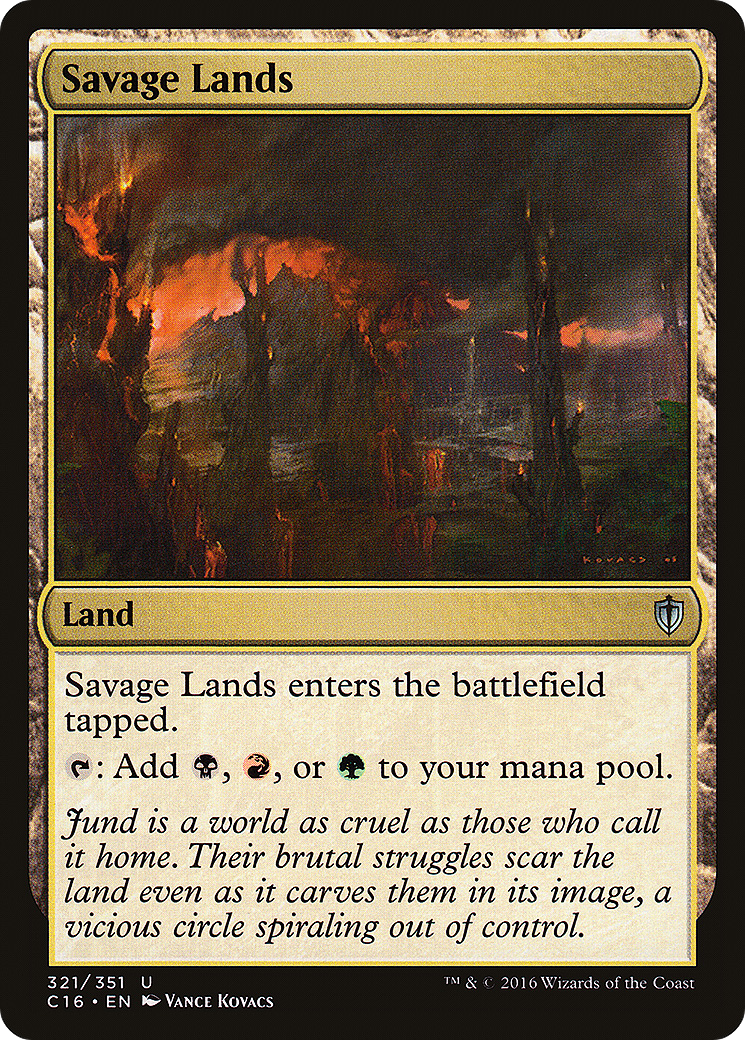 Savage Lands (C16-321) [Commander 2016] MTG Single Wizards of the Coast