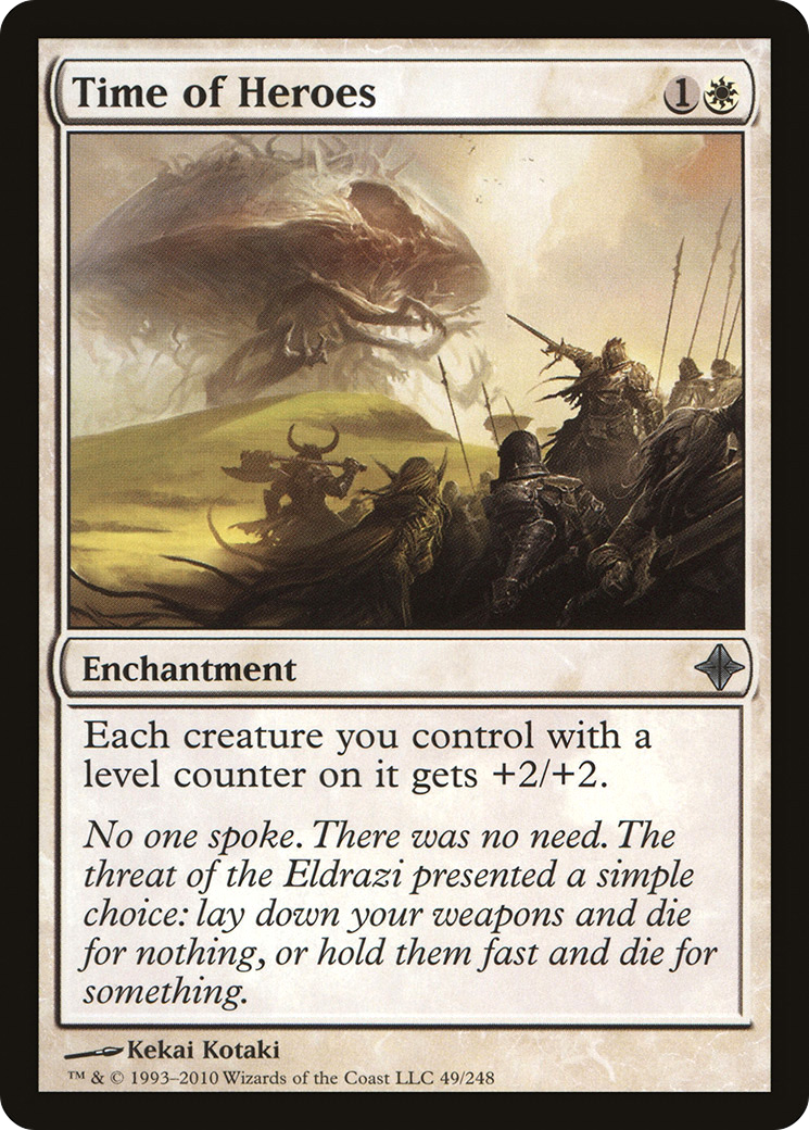 Time of Heroes (ROE-049) [Rise of the Eldrazi] Foil MTG Single Wizards of the Coast