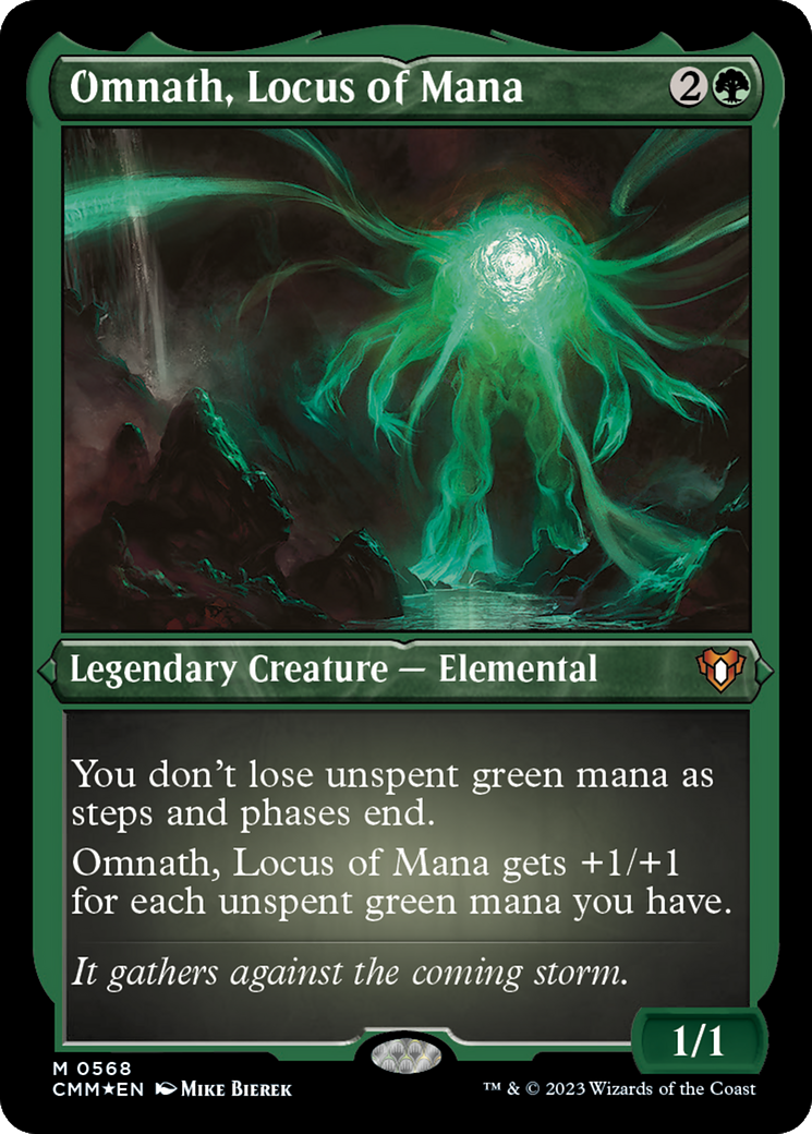 Omnath, Locus of Mana (CMM-568) [Commander Masters] Etched Foil MTG Single Wizards of the Coast