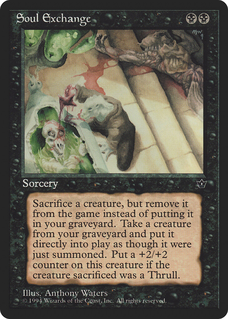 Soul Exchange (FEM-043) [Fallen Empires] MTG Single Wizards of the Coast