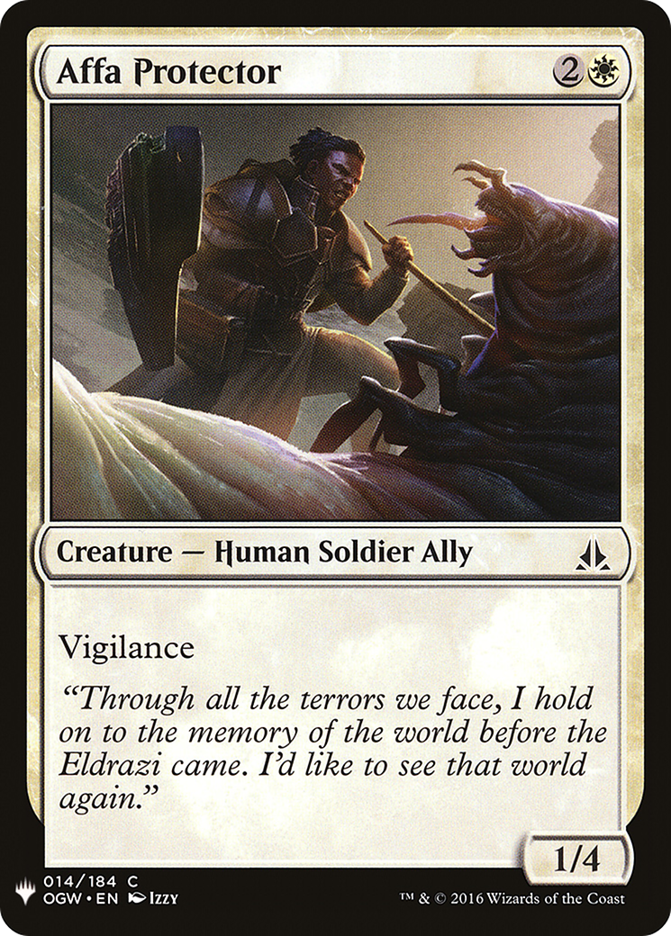 Affa Protector (LIST-OGW-14) [Mystery Booster] The List MTG Single Wizards of the Coast