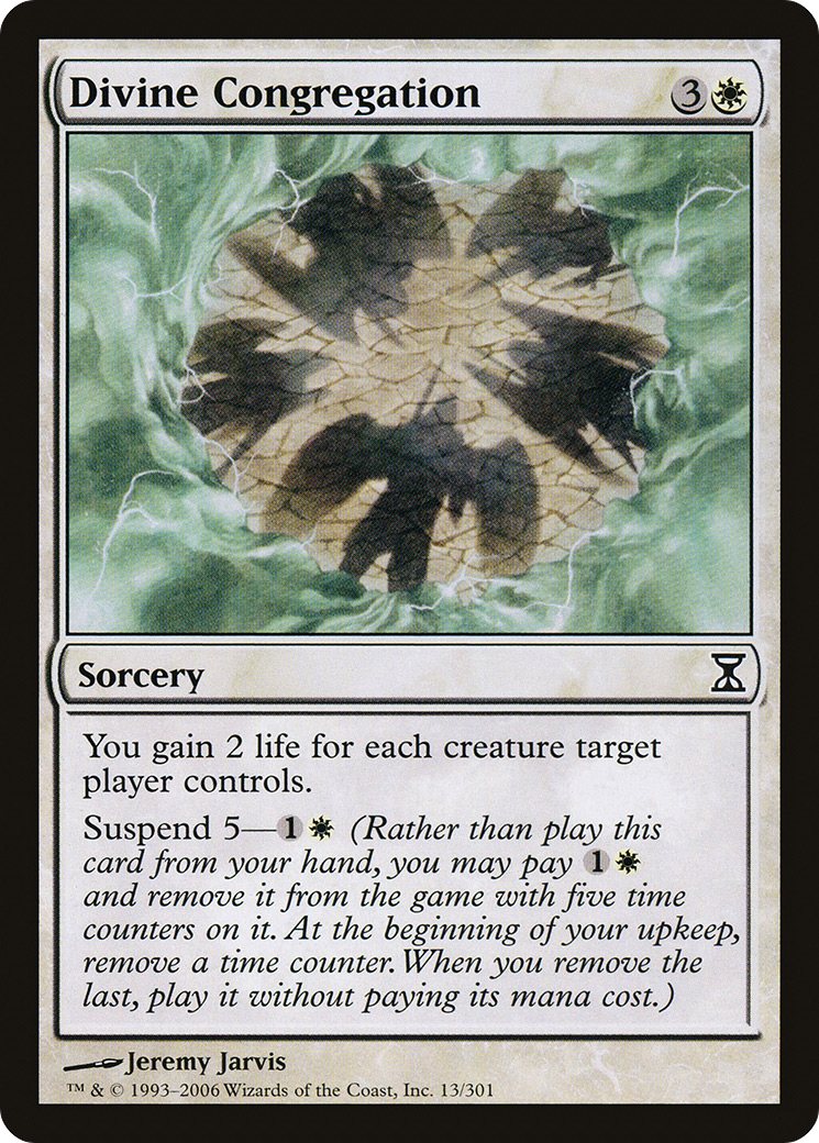 Divine Congregation (TSP-013) [Time Spiral] Foil MTG Single Wizards of the Coast