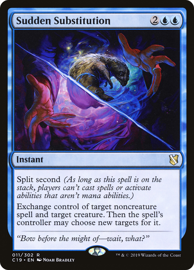 Sudden Substitution (C19-011) [Commander 2019] MTG Single Wizards of the Coast