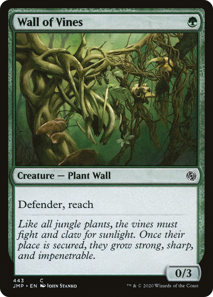 Wall of Vines (JMP-443) [Jumpstart] MTG Single Wizards of the Coast
