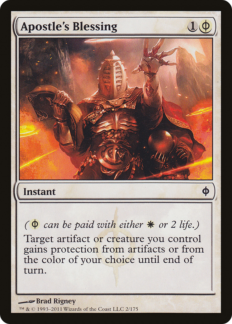 Apostle's Blessing (NPH-002) [New Phyrexia] Foil MTG Single Wizards of the Coast