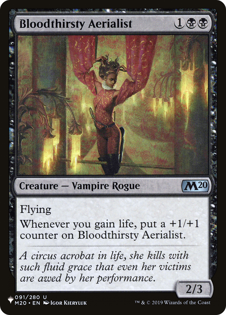 Bloodthirsty Aerialist (LIST-M20-91) [Mystery Booster] The List MTG Single Wizards of the Coast