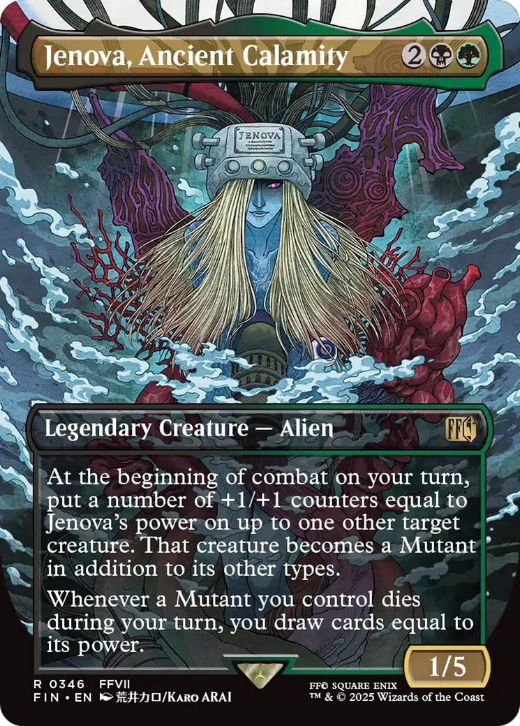 Jenova, Ancient Calamity (FIN-346) [FINAL FANTASY] (Borderless) Foil MTG Single Wizards of the Coast