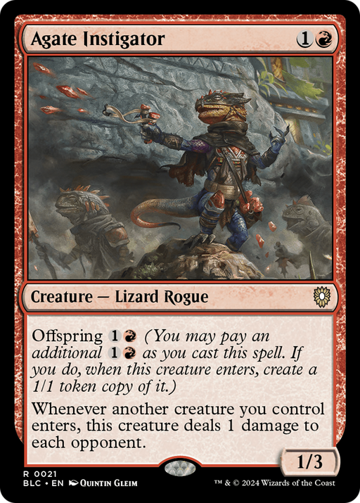 Agate Instigator (BLC-021) [Bloomburrow Commander] MTG Single Wizards of the Coast