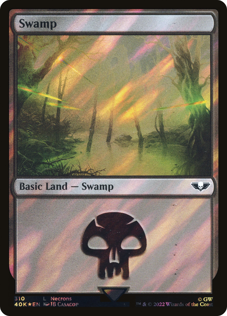 Swamp (40K-310★) [Warhammer 40,000 Commander] Foil MTG Single Wizards of the Coast