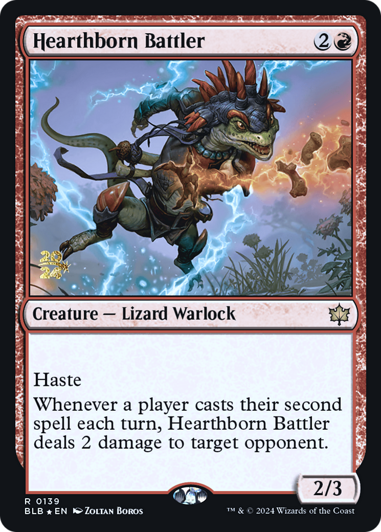 Hearthborn Battler (PRE-139) [Bloomburrow Promos] Foil MTG Single Wizards of the Coast