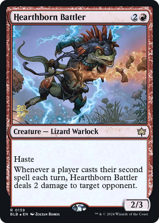 Hearthborn Battler (PRE-139) [Bloomburrow Promos] Foil MTG Single Wizards of the Coast