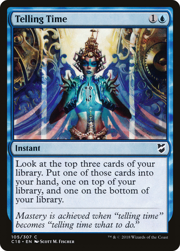 Telling Time (C18-105) [Commander 2018] MTG Single Wizards of the Coast