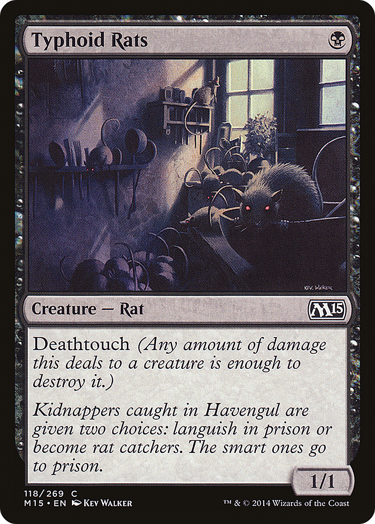 Typhoid Rats (M15-118) [Magic 2015] MTG Single Wizards of the Coast