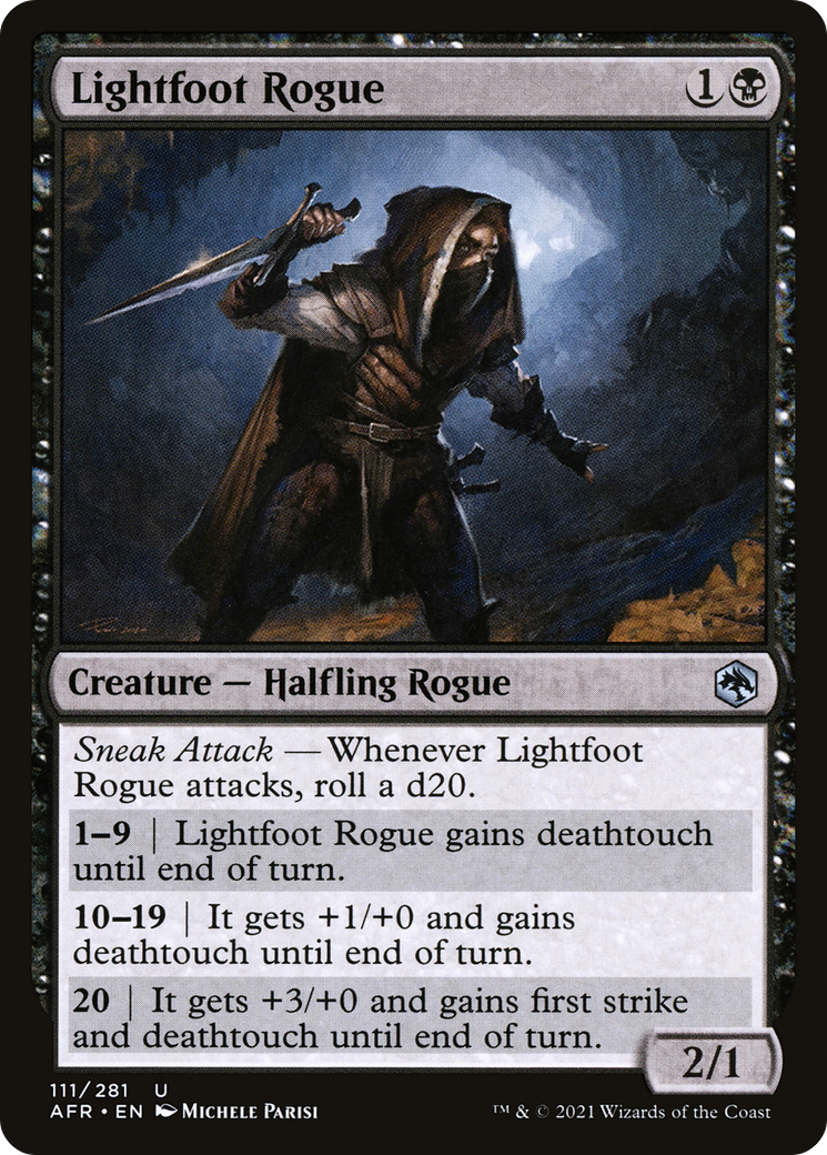 Lightfoot Rogue (AFR-111) [Adventures in the Forgotten Realms] MTG Single Wizards of the Coast