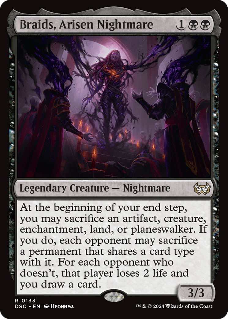 Braids, Arisen Nightmare (DSC-133) [Duskmourn: House of Horror Commander] MTG Single Wizards of the Coast