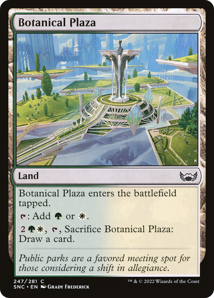 Botanical Plaza (SNC-247) [Streets of New Capenna] Foil MTG Single Wizards of the Coast
