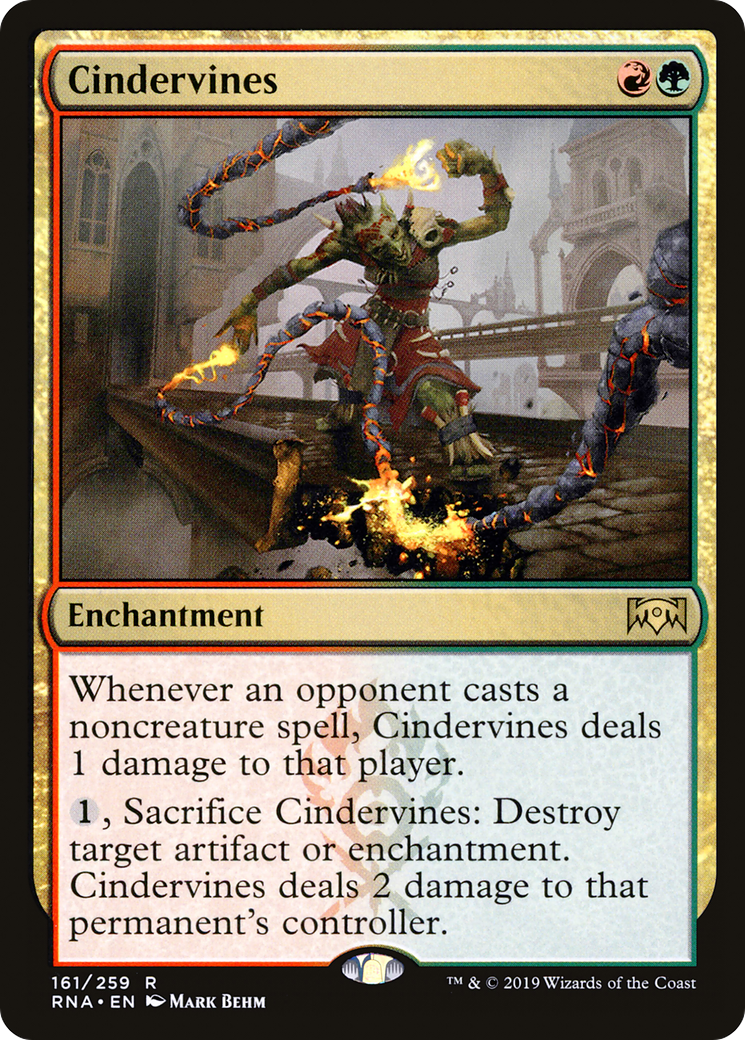 Cindervines (RNA-161) [Ravnica Allegiance] Foil MTG Single Wizards of the Coast