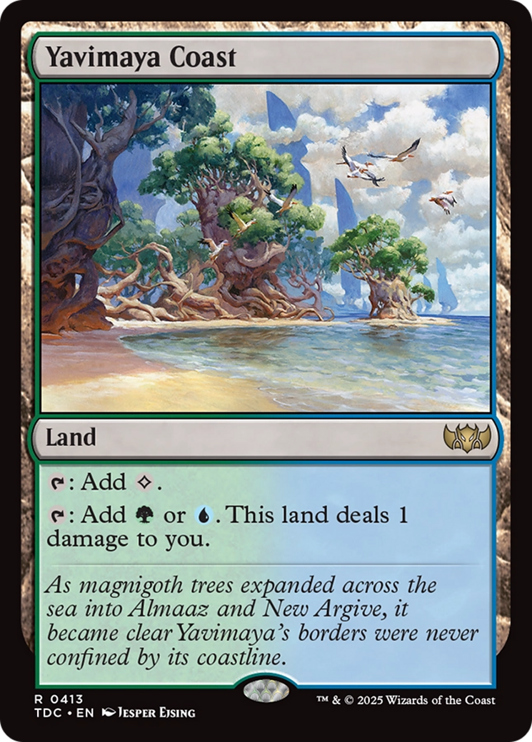 Yavimaya Coast (TDC-413) [Commander: Tarkir: Dragonstorm] MTG Single Wizards of the Coast