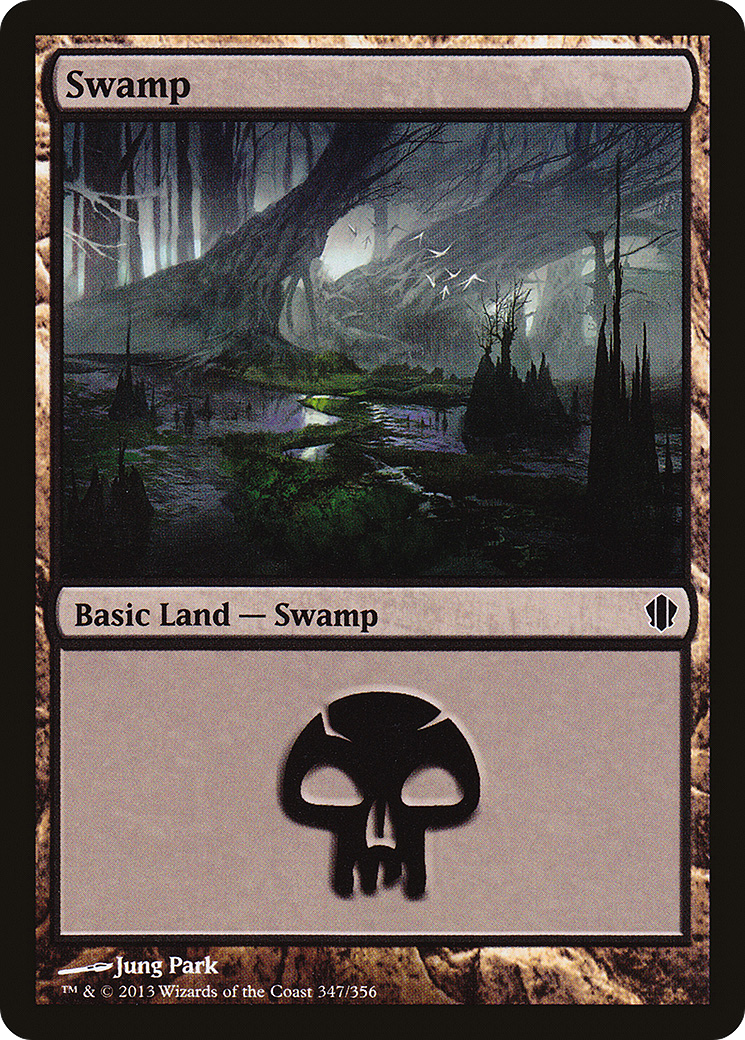 Swamp (347) (C13-347) [Commander 2013] MTG Single Wizards of the Coast