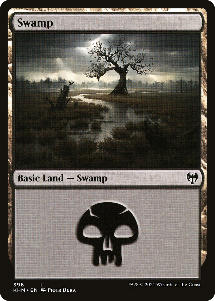 Swamp (KHM-396) [Kaldheim] Foil MTG Single Wizards of the Coast