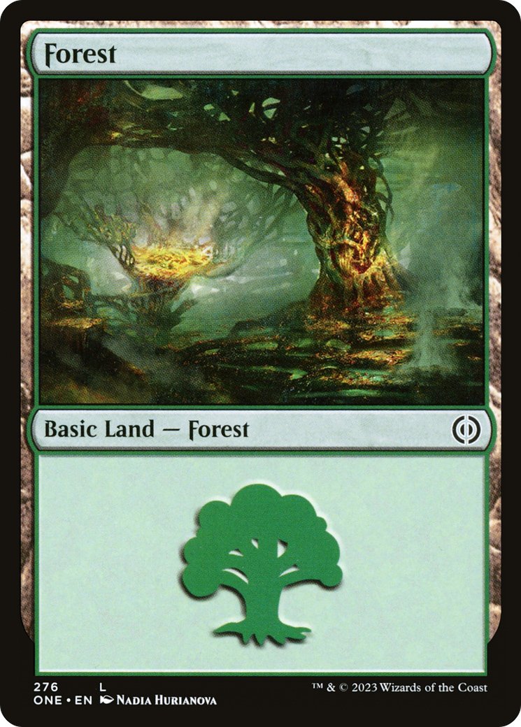 Forest (ONE-276) [Phyrexia: All Will Be One] Foil MTG Single Wizards of the Coast