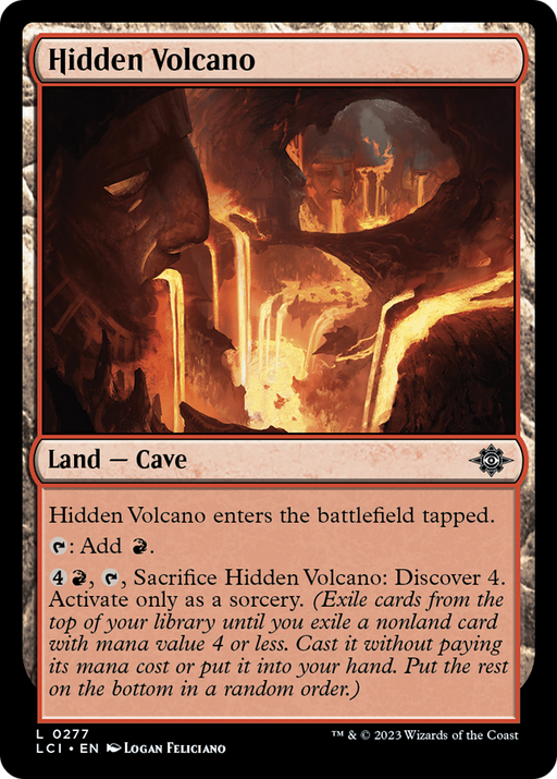 Hidden Volcano (LCI-277) [The Lost Caverns of Ixalan] Foil MTG Single Wizards of the Coast