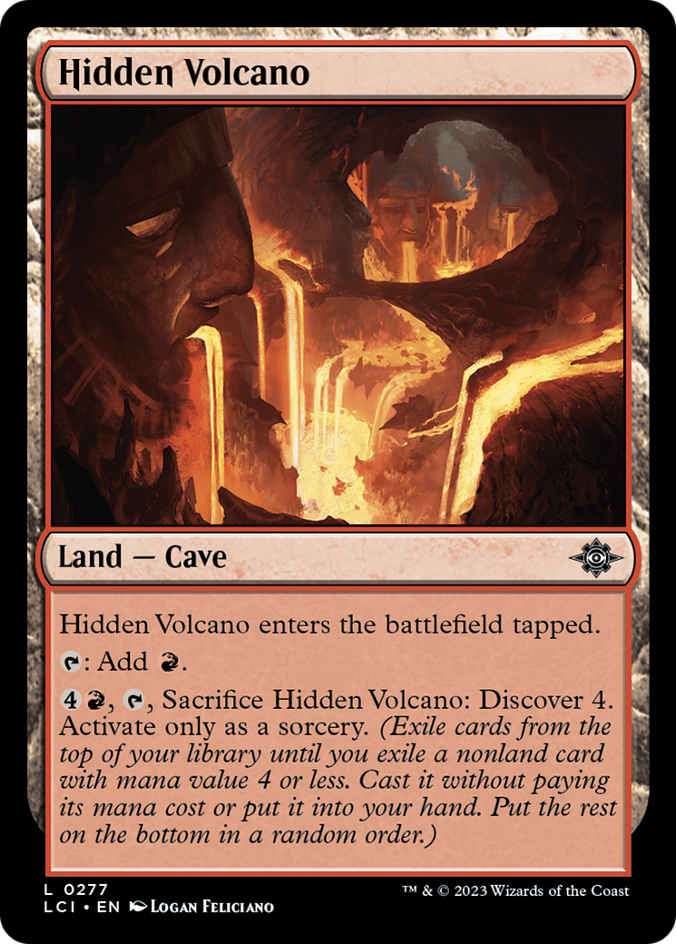Hidden Volcano (LCI-277) [The Lost Caverns of Ixalan] MTG Single Wizards of the Coast