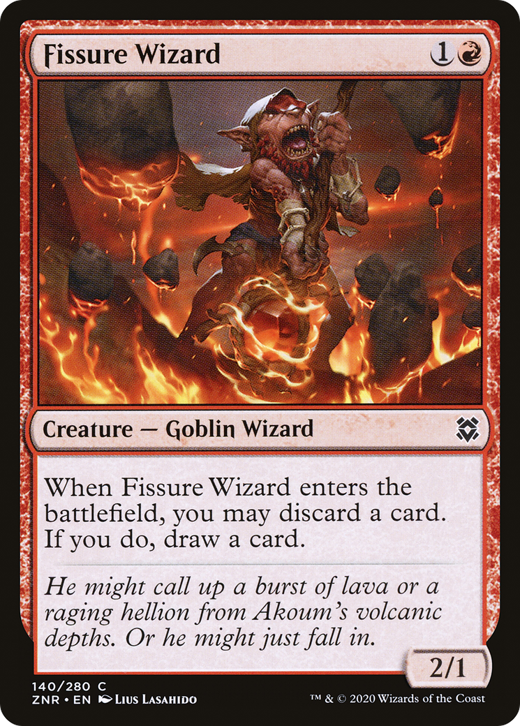 Fissure Wizard (ZNR-140) [Zendikar Rising] MTG Single Wizards of the Coast