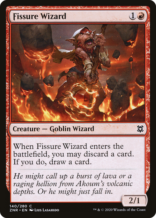 Fissure Wizard (ZNR-140) [Zendikar Rising] MTG Single Wizards of the Coast