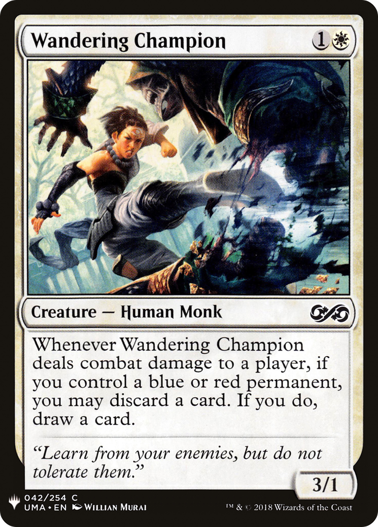 Wandering Champion (LIST-UMA-42) [Mystery Booster] The List MTG Single Wizards of the Coast