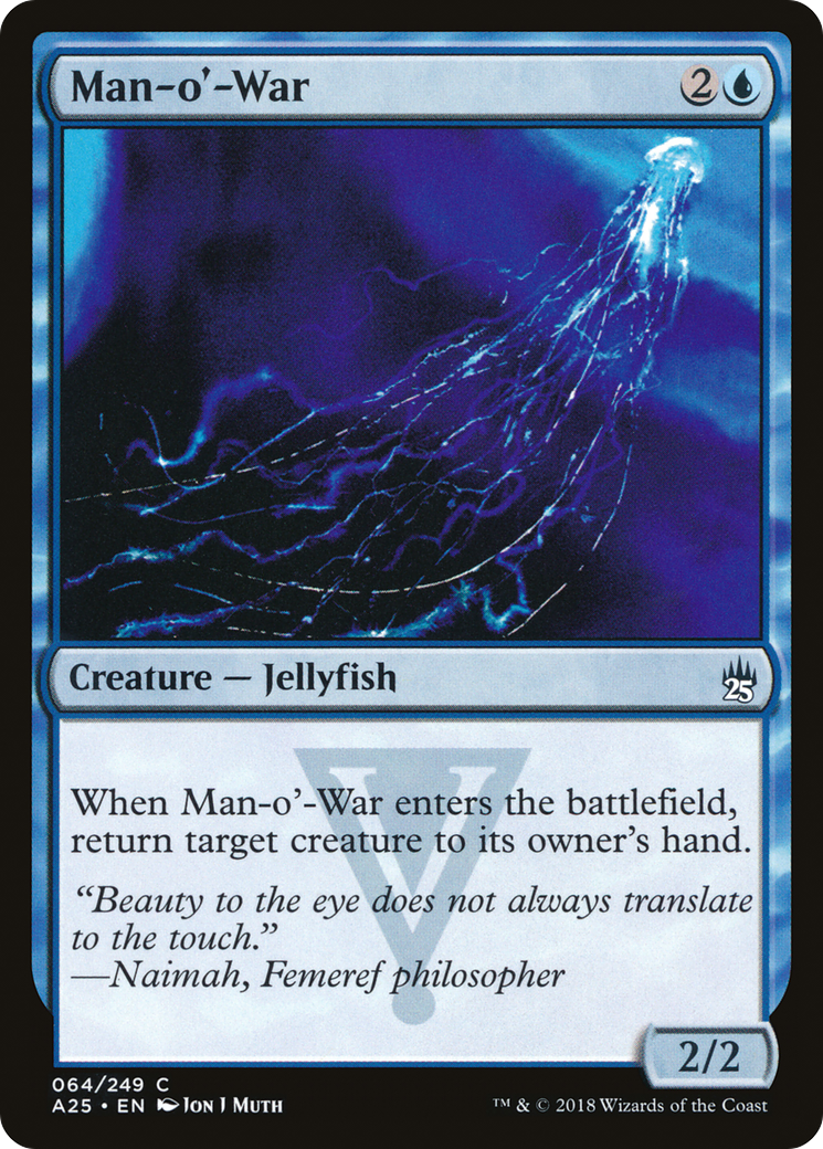 Man-o'-War (A25-064) [Masters 25] Foil MTG Single Wizards of the Coast