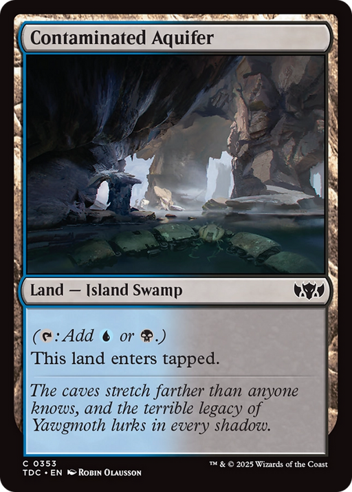 Contaminated Aquifer (TDC-353) [Commander: Tarkir: Dragonstorm] MTG Single Wizards of the Coast